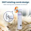 Electric Louse Comb Wireless Rechargeable 2-in-1 Vacuum Comb Portable Nit Comb Flea Remover Fine-Toothed