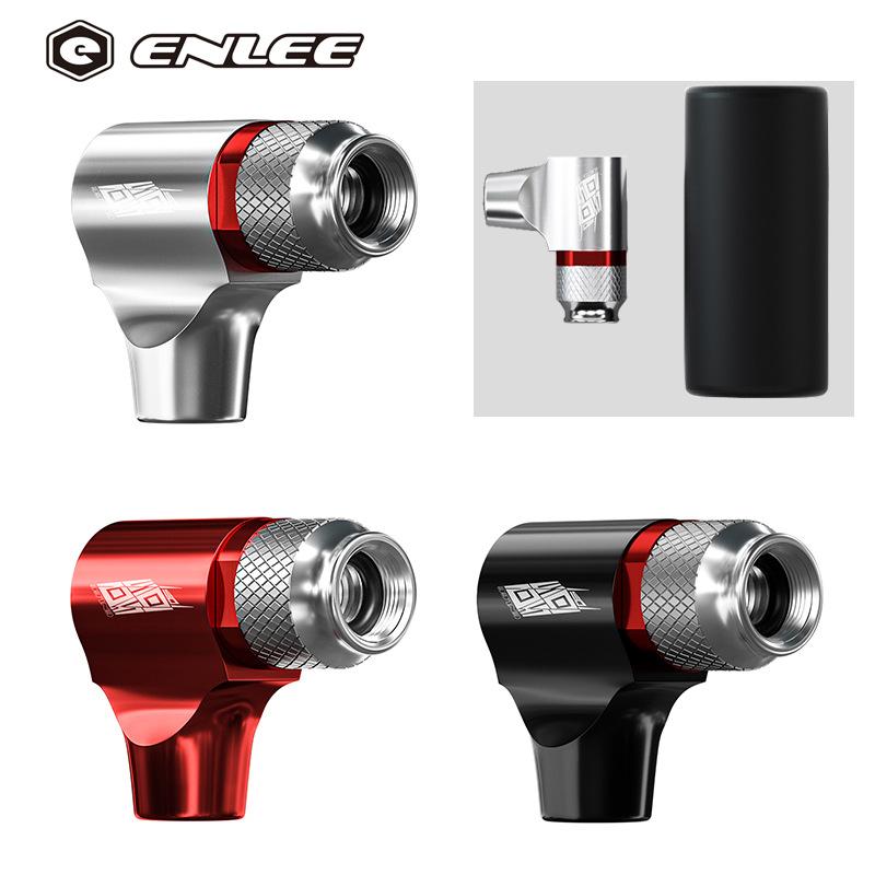 ENLEE Bicycle Carbon Dioxide CO2 Mini Pump French Nozzle Universal Inflatable Nozzle, Cycling Equipment