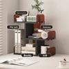 Multifunctional Vertical Desktop File Organizer Paper Tray Holder Standing Document Rack Office Supplies Storage Shelf for Home