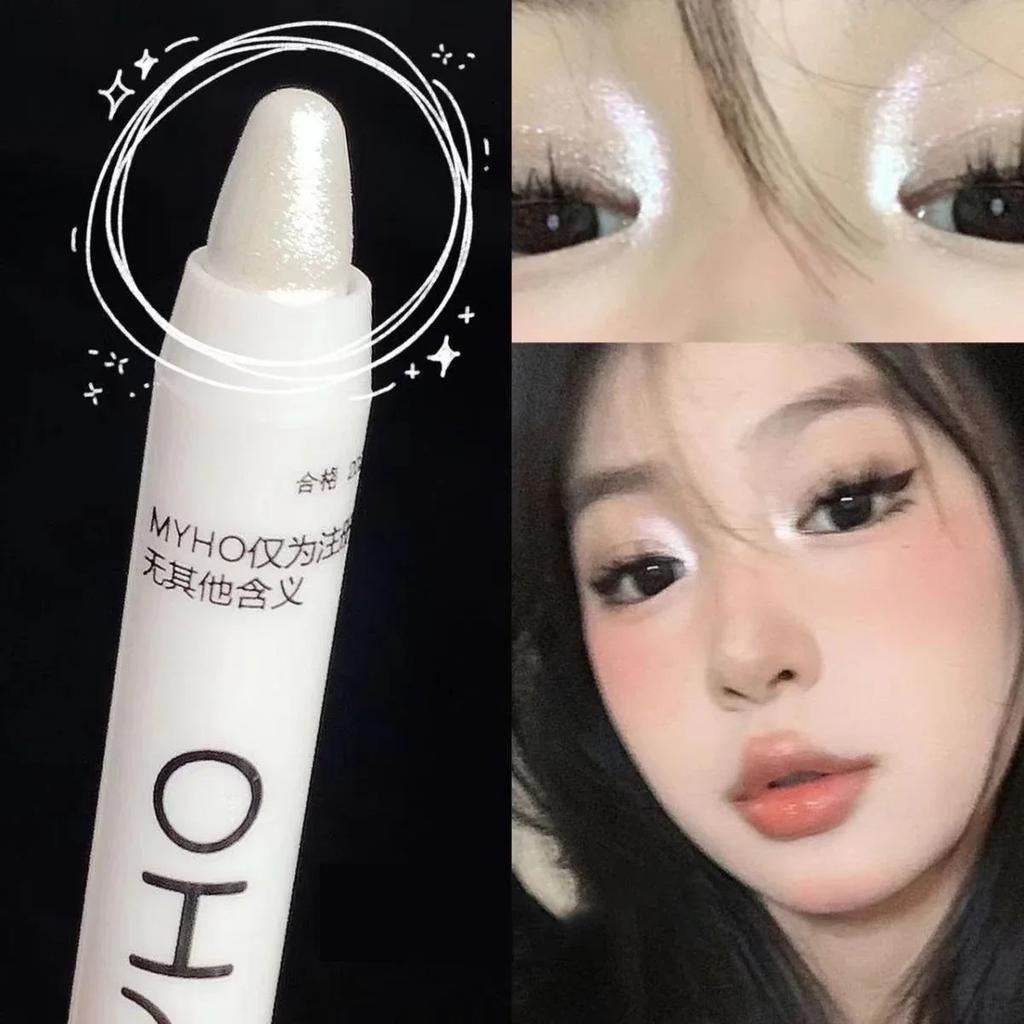 White Eyeliner Shiny Glitter Eyeshadow Stick Eyeliner Pen 13 Colors Matte Blue Purple Pink Eye Liner Makeup Brighten Silkworm
