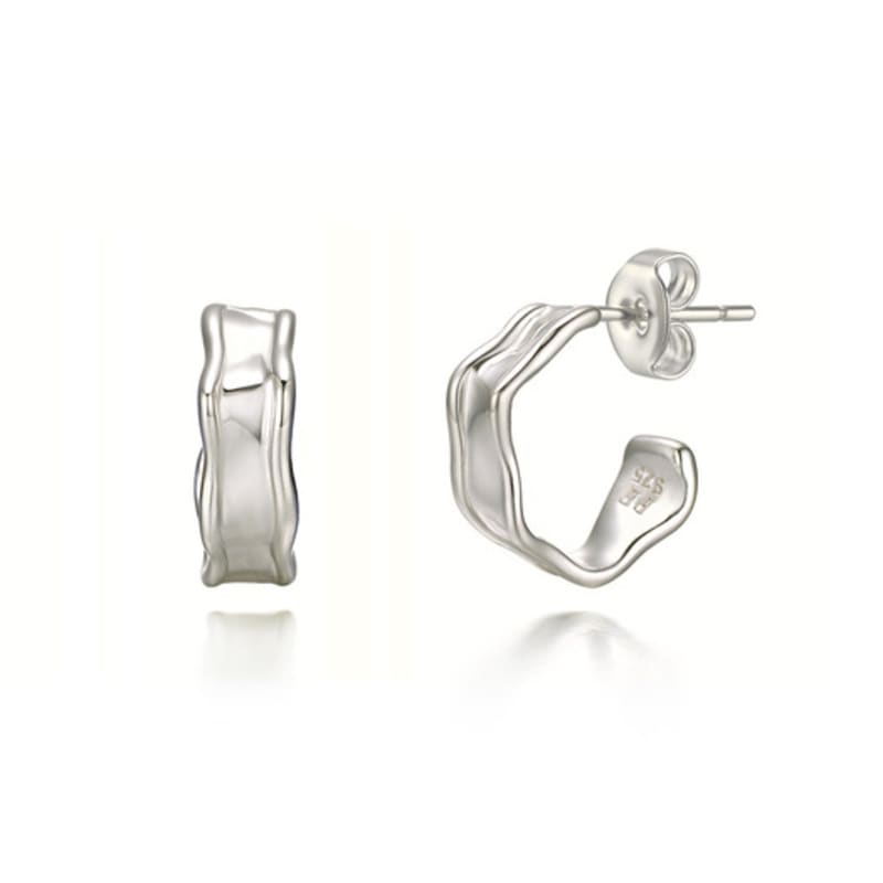 PAIGEFLYNN JEWELRY [925 Silver] Rib Wave Earrings