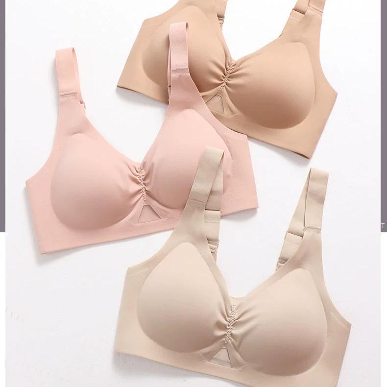 Underwear Women's Gathering Bra Side Breasts Anti Sagging Non Marking Bra Adjustable Sports Bra