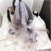 Used Liebendo Large Stole for Women, Silk Embroidery, Flower Pattern, Shawl, Silk, Ladies Scarf, Spring, Summer, Autumn, Sun Protection, UV