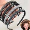 Rhinestones Headband NonSlip Crystal Teeth Comb Hairband Fashionable Hair Bands For Women Girl Face Washing Everyday Use