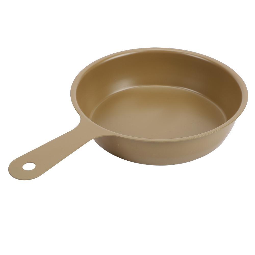 Stainless Steel Non Stick Skillet Round Camping Cookware Durable Mini Fry Pan Cooking Eggs хаки
