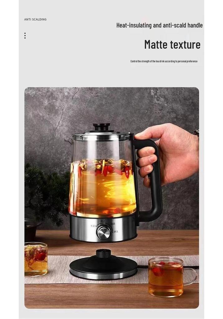 High-Capacity Electric Steam Tea Kettle for Home & Office - Ideal for Brewing Black Tea