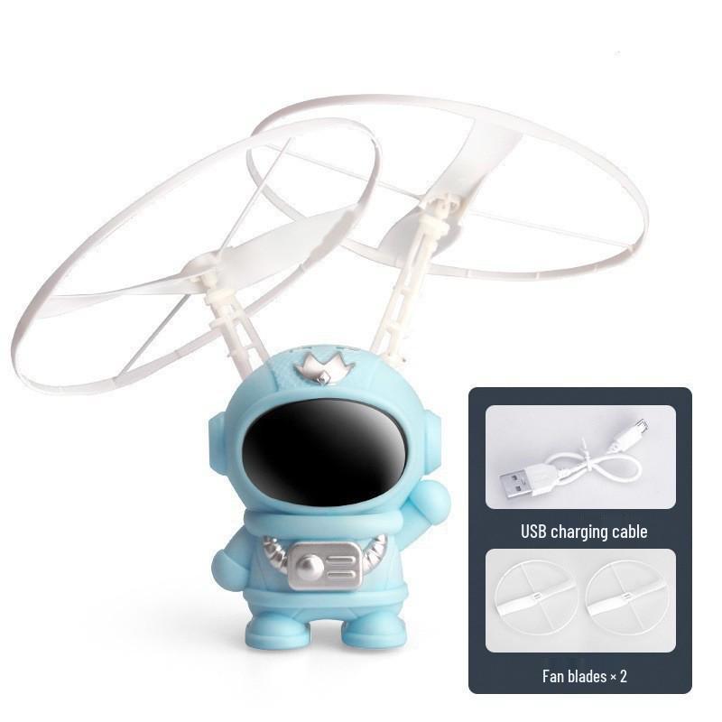 Rotatable Luminous Astronaut Aircraft Toy for Kids