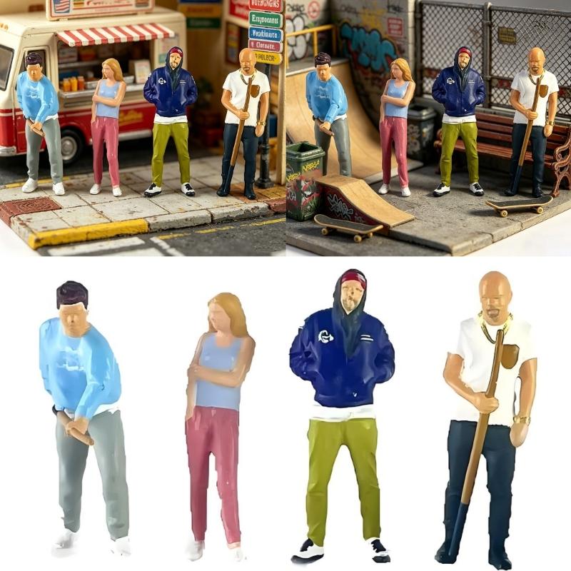 Miniature Billiard Player Resin Figurine Sculpture Dioramas Model Great For Collectibles And Tabletop Display Decoration