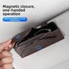 Eyeglass Case Car Sunglasses Holder PU Leather Sun Visor Storage Box Car Glasses Case  Automobile