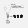 1Pcs Car Gear Shift Knob Modification Car Modification Gear Head Manual Automatic Transmission Anti-skid Frosted Gear Lever