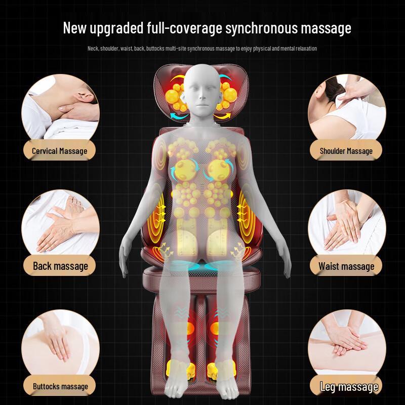 AUX Multi-Function Neck and Back Massage Cushion