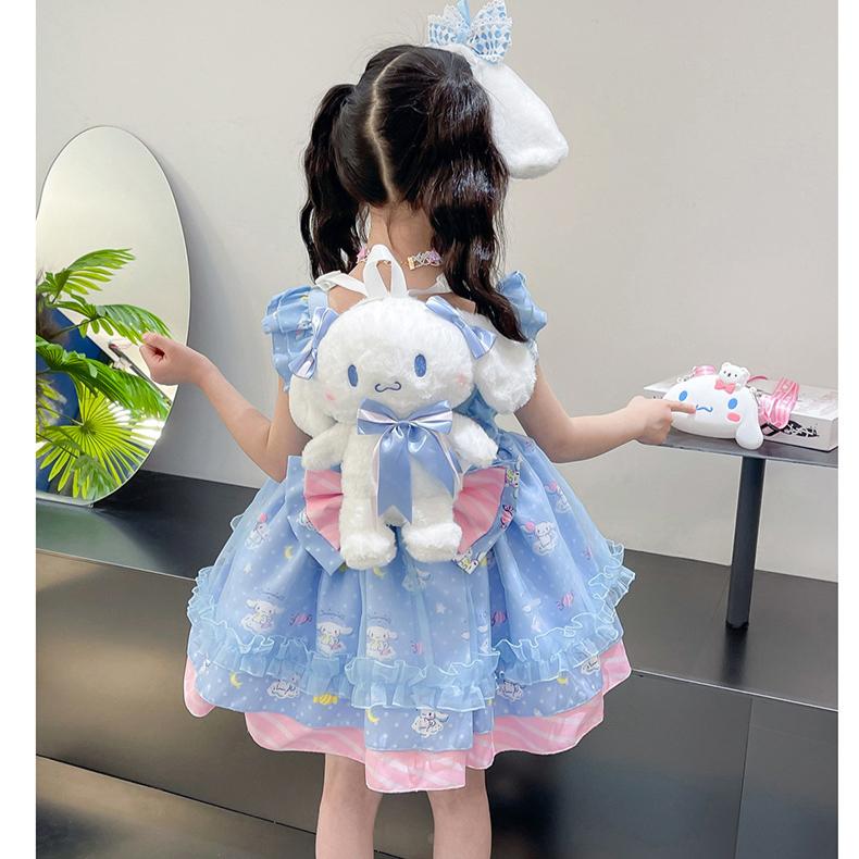 Abito da Principessa Lolita Melody da Ragazza Abito Estivo con Spalline Gonna a Sbuffo Ragazza Baoyu Guigou Abito Dolce