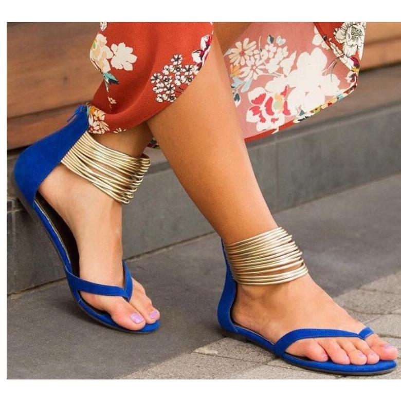 Summer 2021 Women s Plus Size Herringbone Flat Sandals 35