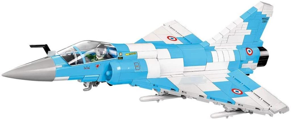 COBI Kocky Francouzské vojenské letadlo Mirage 2000 148 400 dílů Kompatibilní s Lego [VYROBENO V EU] 5801