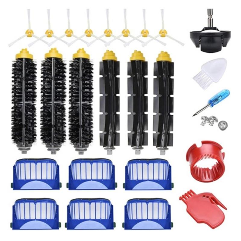 Main Brush Vacuum Cleaner Filter Side Brush Replacement Part Sweeping Robot Accessories for 645 646 647 648 649 Models