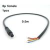 0.5m 1m 2m 8 pin core Male to Female Cord Car Rear View vehicle DVR Camera Reverse connector extend Cable cord HD Monitor Wire V