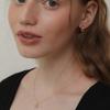 Tatiana (925 Silver) Twinkle Dangle Ribbon Necklace NZ2163