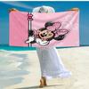 Ultra-Soft Beach Towel with Minnie Theme,Ideal for Pool - Camping, Diving - Perfect Travel Essential, Vibrant Beach Towel.