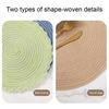 Round Braided Placemats Heat-Resistant Placemats for Dining Tables Stain-Proof 15 inch Non Slip Kitchen Table Place Mats Natural Farmhouse Decor