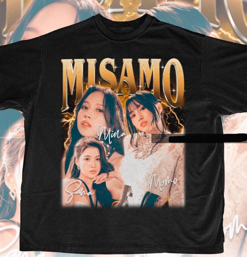 HOT Misamo Bootleg T-shirtTwice Kpop Shirt Twice J-line Unisex T-Shirt S