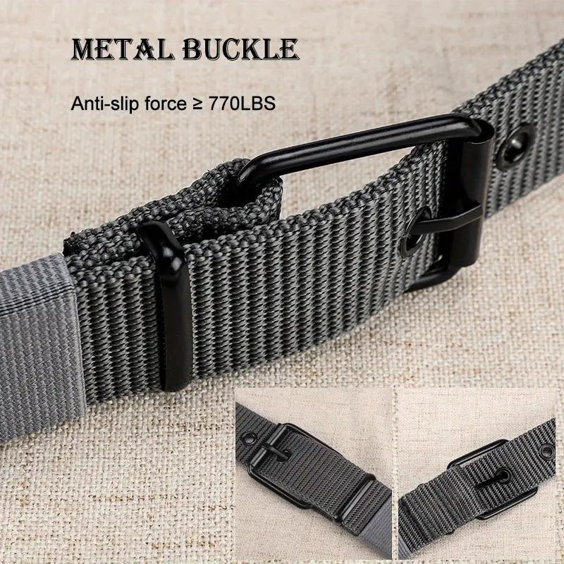 Men's Belt Porous Canvas Pin Buckle Leather Belt Outdoor Sports Belt Women's Trendy Eyelet Belt With Jeans Belt For Men Women