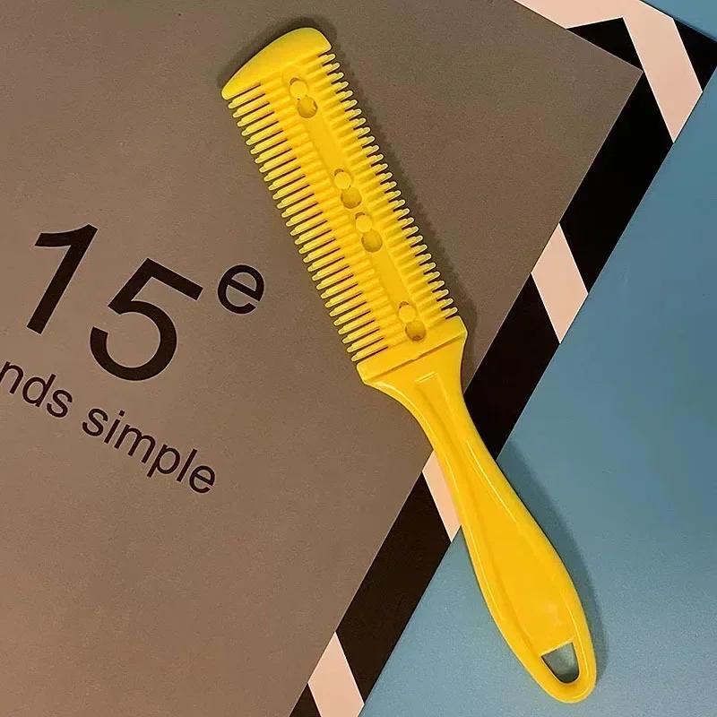 Hair Shaving Comb With Razor Blade Hair Brushes Hair Trimmer Cutting Thinning Haircut Tool Professional Barber Salon Hairs Knife