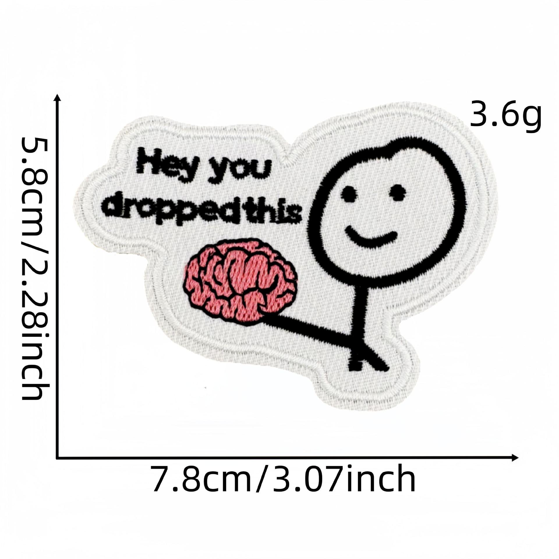 Новая Мультяшная Магическая Наклейка-Значок: Тканевая нашивка с вышивкой английской буквы с застежкой-липучкой