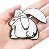 1Pcs Universal Cartoons Car Styling Decal for VW 3D Metal Running Rabbit Logo Chrome Emblem Rear Trunk Badge Accessories