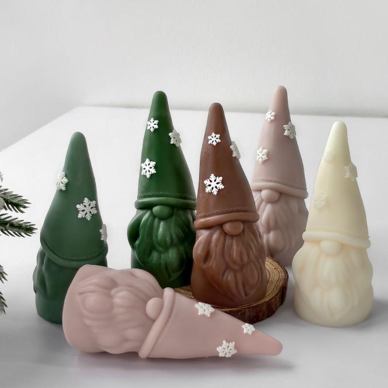 Dwarfs Candle Molds Handmade Castings Molds Christmas Silicone Moulds Epoxy Resin Molds Plasters Molds