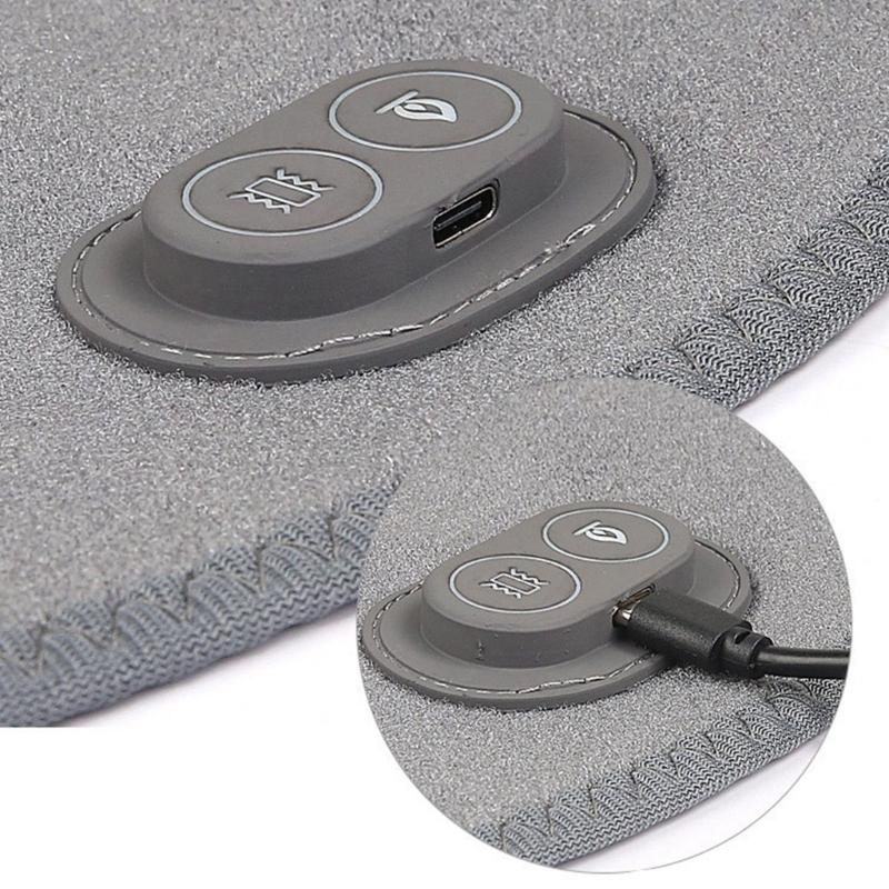 Knee Massager 3 Heating Levels Knee Heating Pad USB Heated Knee Brace Heated Knee Wrap Electric Massage Knee Pad