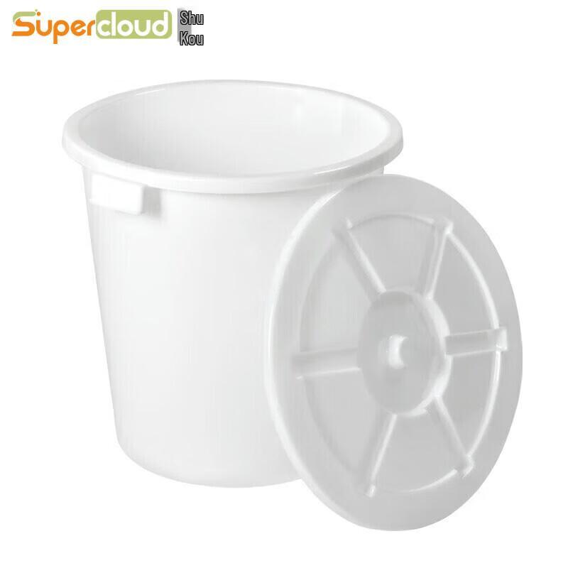 Supercloud 65L Plastic Storage and Waste Bin with Lid
