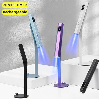 Mini ruční UV LED lampa na nehty Přenosný dobíjecí sušák na nehty pro vytvrzení gel laku s displejem na manikúru
