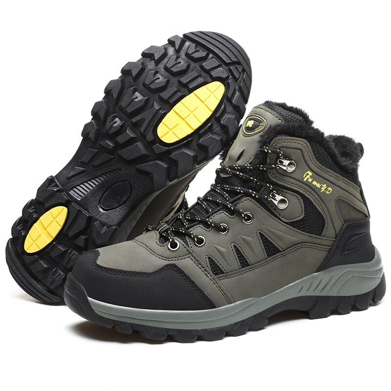 Winterwanderschuhe Herren Schneestiefel Outdoor-Wanderschuhe Unisex Sportschuhe Leder Damen Western Wasserdichte Stiefel Arbeitsschuhe