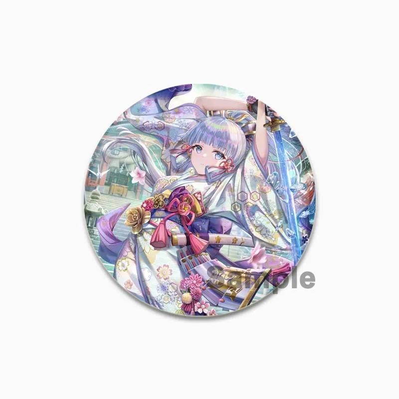 32/44/58mm Kamisato Ayaka Cartoon Badge Cute Tinplate Brooches Handmade Creative Enamel Pins for Clothes Backpack Gift Jewelry Accessories