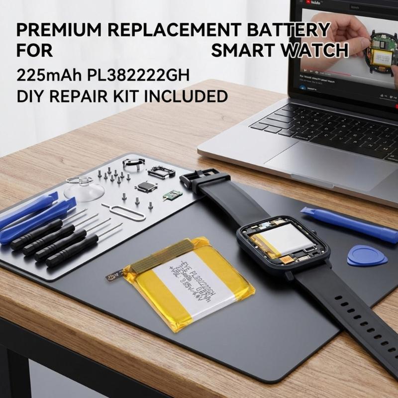 225mAh PL382222GH Replacement Battery for SmartWatch With Long Power And Safe Charging