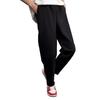 Pantaloni invernali da uomo spessi e foderati in peluche, elastici in vita, antivento, tinta unita, larghi