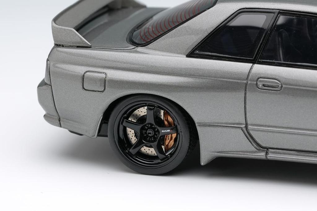 Make Up EIDOLON 1/43 Nissan SKYLINE GT-R (NISMO BNR32 CRS Version) 2022 Dark Metal Gray Finished Model EM769