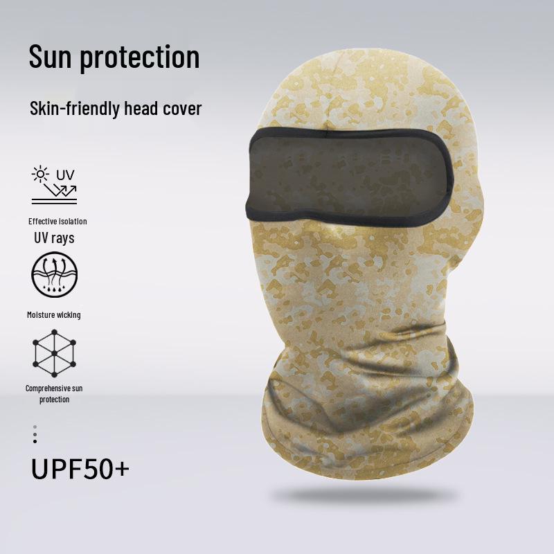Atmungsaktive Sommer-Gesichtsmaske: Sonnencreme Sturmhaube für Radfahren, Klettern, Motorradfahren und Outdoor-Sportarten