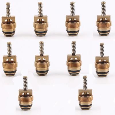 Backwards Compatible With R-134A & R-12 Systems A/C Valve 10pcs A/C Valve Core Brass Air-conditioning Installation
