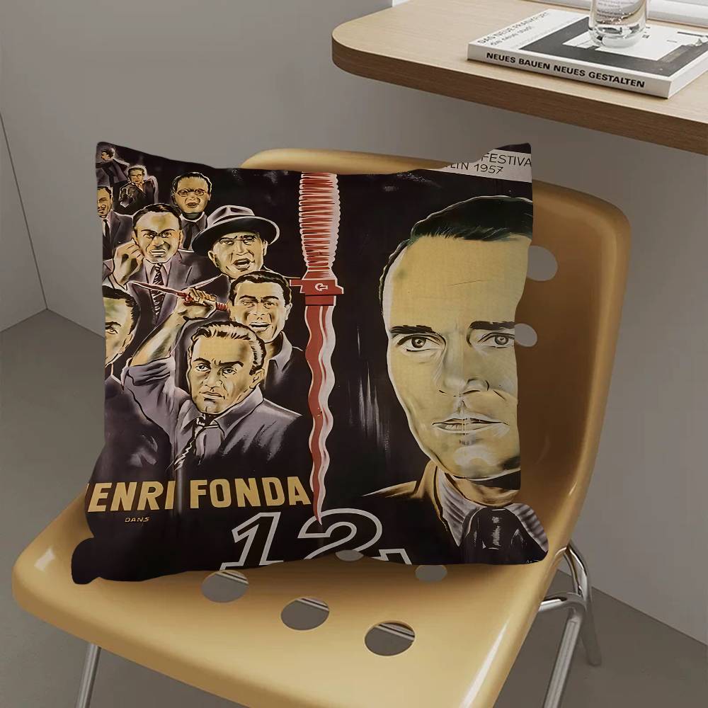 12 Angry Men Movie Stitch Lucky Dragon Pillow Cover Sofa Cushion Cover Home Room Decoration Children Gift