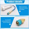 For R134A R410A R22 R12 Compatible 2Oz Oil Injector Refrigerant Injector 1/4In SAE Connector 2Oz For Car Accessories