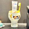 Cute dopamine puppy ceramic mouthwash cup bathroom couple washing cup high value brushing cup tooth set tooth tank