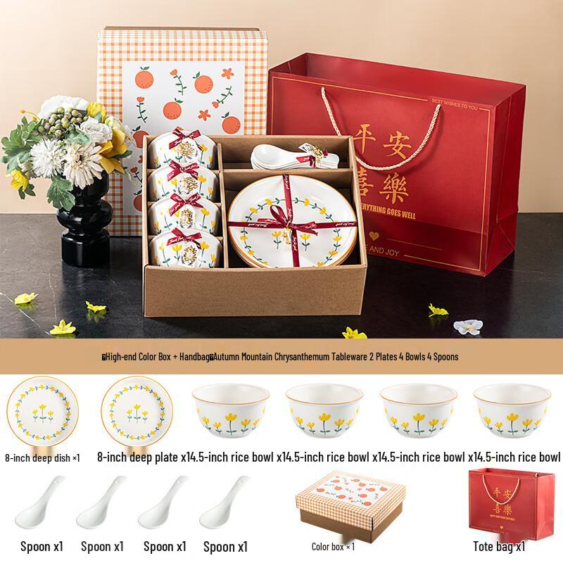 Lujiazui Japanese Ceramic Dinnerware Gift Set