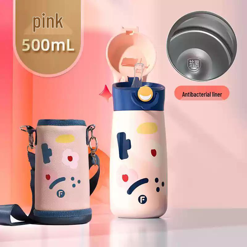 Fuguang Portable 500ml Antibacterial Insulated Bottle