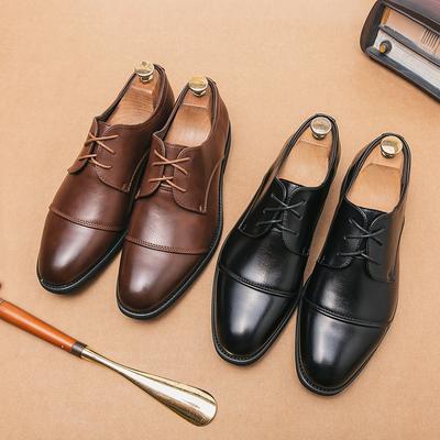 2024 Frühling Mode Herren Büroanzug Business Leder Herrenkleid Braun Schwarz Männlich Weich Lässig Formell Hochzeitsfeier Oxford Schuhe