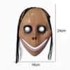 Party Decor Halloween Face Cover With Long Hair Ghost Mask Scary Mask Horror Mask Cosplay Prop