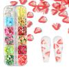 12 Grids/Box Fruit Soft Clay Beads Fruit Nail Art Supply Slime 3D Polymer Slices UV Epoxy Resin Mold Filler Decorations