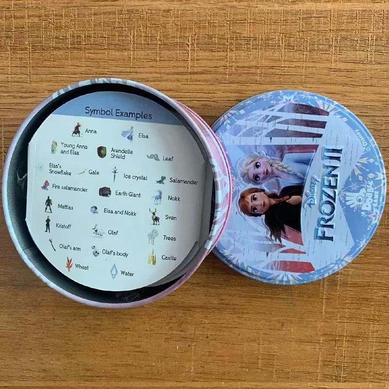 Kartenplatten-Aktivität 100. Jubiläum Eisenbox-Karte Gefrorene Prinzessin 2 bis 8 Spieler Familienurlaub Camping Weihnachten Kindergeschenk