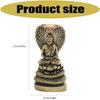 Intricate Metal Buddhas Sculpture With Snake Symbolism Temple Bronze Decoration For Mindful Living And Decors