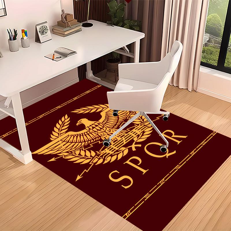 SPQR Roman Eagle Printed Absorbent Washable Carpet, Non-Slip Bathroom Mats, Kitchen Rugs, Yoga Mat,Living Room Entrance, Camping Picnic Rugs